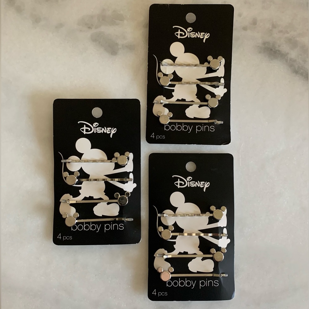 12 Mickey Bobby Pins